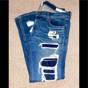 Rag& Bone Distressed Denim